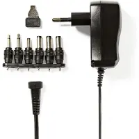 Nedis Universele AC-voedingsadapter | 3/4,5/5/6/7,5/9/12 V DC | 600 MA