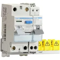 Hager VISION-inbouwunit met StroomonderbrekerS - VKS01COMBI - E32BB