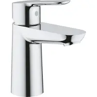 GROHE BauEdge Wastalfekraan S - Lage uitloop - Incl. Waste - Waterbesparend - Chroom
