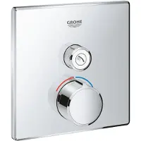GROHE SmartControl - Inbouw mengkraan met knop voor een bediening, chroom 29147000