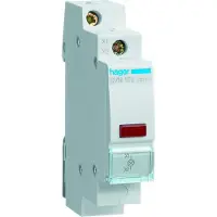 Hager Verlichte druktoetsschakelaar Grijs 10 mm² 230 V SVN122