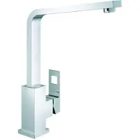 GROHE Eurocube 1 gats keukenkraan met hoge draaibare uitloop RVS
