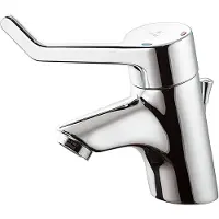 Ideal standard Ceraplus 1-gats wastafelkraan m. waste m. hendel 12cm veilige sluiting over koud chroom