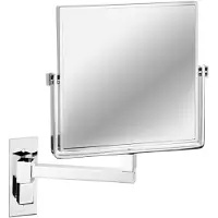Geesa Mirror scheerspiegel 1 armig normaal 19x19cm en 3x vergrotend chroom