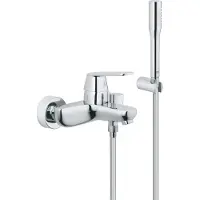 GROHE Eurosmart Cosmopolitan badkraan met badset Chroom