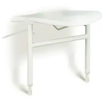 Handicare Linido dubbele hulppootset v douchezitjes rvs gecoat wit LI2214201402