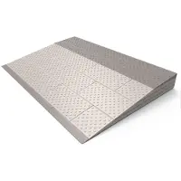 SecuCare Drempelhulp - 4 laags 84 x 57 cm - Aanpasbare hoogte 6,5-8 cm - Grijs/Bruin