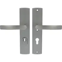 Axa Veiligheidsbeslag (Curve Plus) Inox geslepen: Kruk-Kruk (model Blok) PC72 met kerntrekbeveiliging SKG***