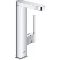 GROHE Plus - Wastafelkraan L, met Push-Open afvoergarnituur en uittrekbare perlator, chroom 23844003