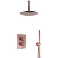 Salenzi Giro inbouw regendouche set type 4 geborsteld koper