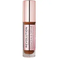 Revolution Beauty Conceal & Define Concealer Volledige dekking & lichtgewicht langdurige matte finish Veganistisch & dierproefvrij C15 Donkere tot don