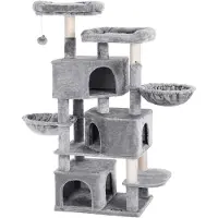 OEM Kattenboom met 3 klimkooien - 164 cm - Kattenhuis - Klimstructuur - Klimboom