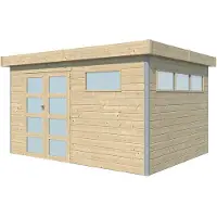 Makro Tuinhuis Lounge 385 x 295 cm stalen dak ge?soleerd