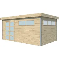 Makro Tuinhuis Lounge 485 x 295 cm stalen dak ge?soleerd