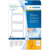 Herma Special - Selbstklebende, abziehbare Namensschildetiketten aus Kunstseide - white with blue border - 80 x 50 mm 2