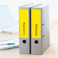 Herma Etiket 5096 Klevend A4 Geel 192 x 61 mm 20 Vellen à 4 Etiketten