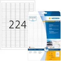 Herma 8830 inkjet-etiketten A4 25,4 x 8,5 mm wit (5600 etiketten)
