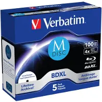Verbatim 43833 M-Disc Blu-ray 100 GB 1 stuk(s) Slimcase Bedrukbaar