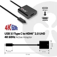 Club 3D USB 3.1 Type C to HDMI 2.0 Active Adapter