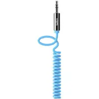 Belkin 3,5 mm Audio Kabel Coiled Straight Blue