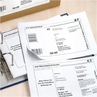 Herma Verzendetiket + inleveringsbon, A4, 182 x 130 mm, wit, ondoorzichtig, permanent