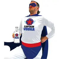 Vegaoo Super Captain Vodka kostuum voor volwassenen