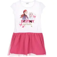 Disney Frozen Frozen jurk - Destiny awaits - wit/roze - maat 122/128 (8 jaar)