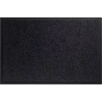 No name Deurmat Twister zwart 150cm
