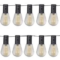 Luxform Tuinlamp Solar String Light Alicante Black