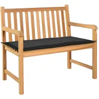 vidaXL Tuinbankkussen 100x50x3 cm oxford stof zwart