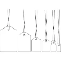 Herma Hanglabel 25x38 mm met draad wit 1000 st.