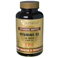 Artelle Vitamine D3 15 mcg Artelle 250cap