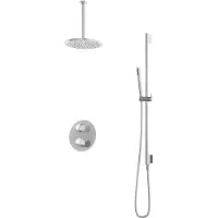 Hotbath IBS1A Buddy Inbouw Doucheset - Chroom - Met Staafhanddouche - 25cm Hoofddouche - Met Plafondbuis 30cm - Met Glijstang - Kranen, Douchekranen, - Kranen, Douchekranen, Douchesets, Inbouw