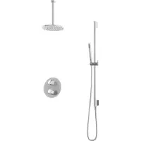 Hotbath Get Together IBS1A inbouw regendouche met 30cm plafondarm, glijstang en 20cm hoofddouche chroom