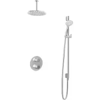 Hotbath Get Together IBS1A inbouw regendouche met 3s handdouche, 15cm plafondarm, glijstang en 30cm hoofddouche chroom
