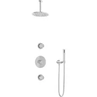Hotbath Get Together IBS1CR inbouwdouche met 15cm plafondbuis chroom