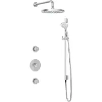 Hotbath IBS1 Buddy Inbouw Doucheset - Chroom - Met Ronde 3 Standen Handdouche - 30cm Hoofddouche - Met Wandarm - Met Glijstang - Kranen, Douchekranen, - Kranen, Douchekranen, Douchesets, Inbouw