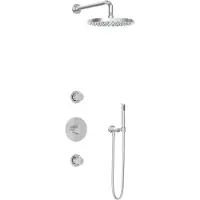 Hotbath Get Together IBS1CR inbouwdouche met 30cm hoofddouche chroom