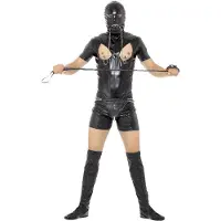 Smiffys - Bondage Gimp Bodysuit Kostuum - XL - Zwart