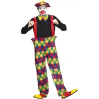 Smiffys Clown Hooped outfit