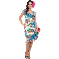 Coppens Jurk Hawaii - 100% Polyester - Landen & Culturen | Maat 34