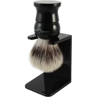 Edwin Jagger Shaving Borsteles Synthetic English Shaving Borstel Imitation Ebony Ref.EJ286SDS Synst Kwast - 1stuks | Voor Mannen