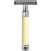 Edwin Jagger s Double Edge Safety Imitation Ivory & Chrome Plated Ref.DE87BL Scheermes - 1stuks | Voor Mannen