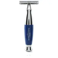 Edwin Jagger s Double Edge Safety Blue & Chrome DE Safety Ref.R363CRSR Scheermes - 1stuks | Voor Mannen