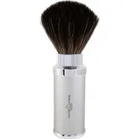 Edwin Jagger Shaving Borsteles Synthetic Travel Shaving Borstel Silver & Chrome Plated Ref.2M5290CR Kwast - 1stuks | Voor Mannen