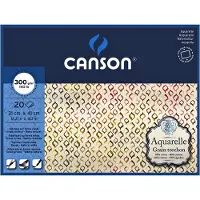 Canson Aquarelblok Canson 31x41cm 20V 300gr grof gelijmd