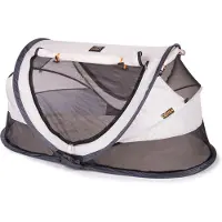 Deryan Peuter Luxe Campingbedje – Inclusief zelfopblaasbare matras - Cream