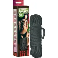 Shibari Rope - bondage touw (10 m, zwart)