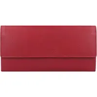 Esquire Leer portemonnee RFID Wallet With Flap Red rood