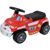 Plasto Brandweerwagen - Off-Road - - OneSize - Loopfietsen